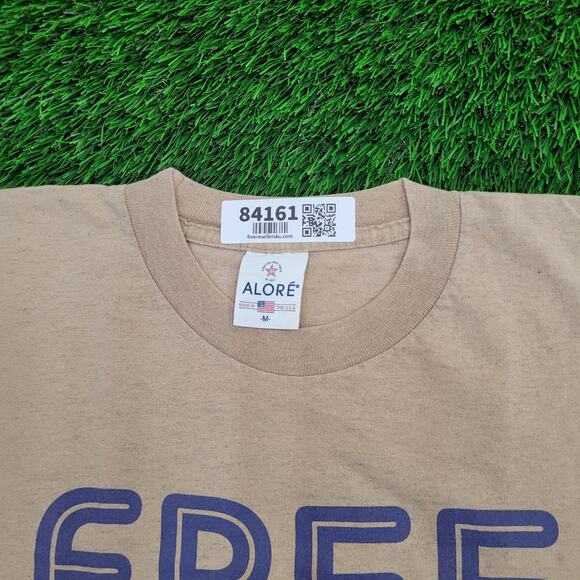 Free-Hug Shirt Womens Medium 20x26 Beige Statement - Picture 5 of 12